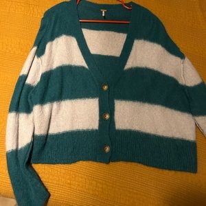 Free People fuzzy cardigan